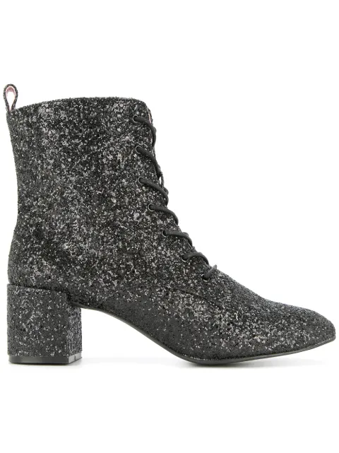 Macgraw Stardust glitter ankle boots Black CC050