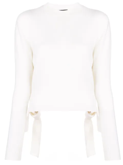 Cashmere In Love Stella cropped jumper White STELLA
