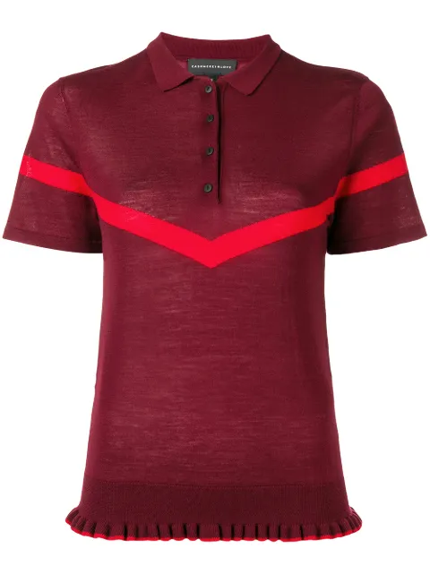 Cashmere In Love Jean knitted polo shirt Red CASHMEREINLOVEKNITWEARBURGUNDY