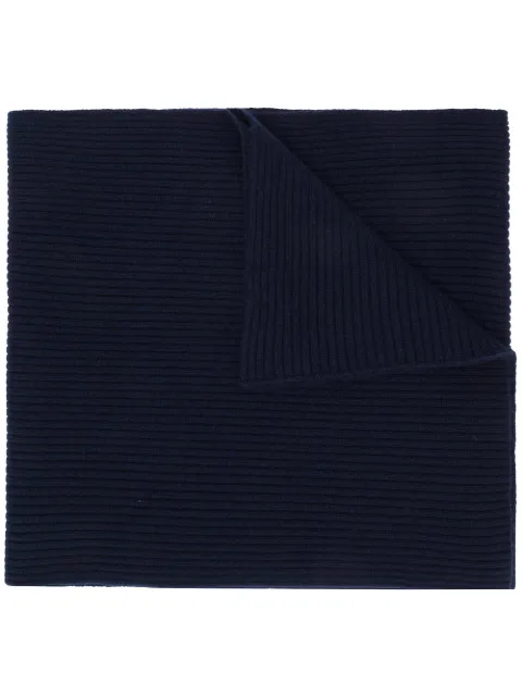 Cashmere In Love Bondi ribbed scarf Blue BONDI