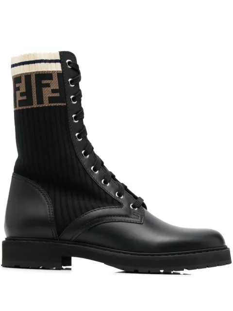 FENDI Rockoko combat boots Black 8T6780A3H4
