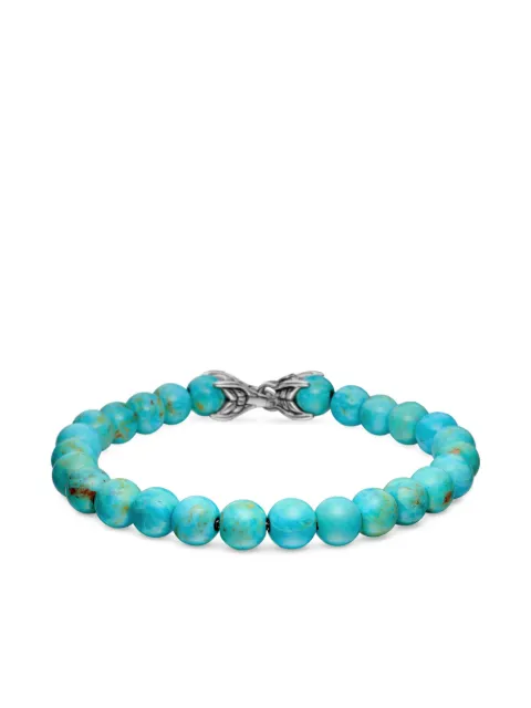 David Yurman sterling silver Spiritual Beads bracelet (8mm) Blue B05375MSSBTH