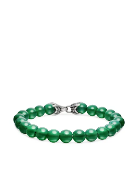 David Yurman sterling silver Spiritual Beads bracelet (8mm) Green B05375MSSBGO