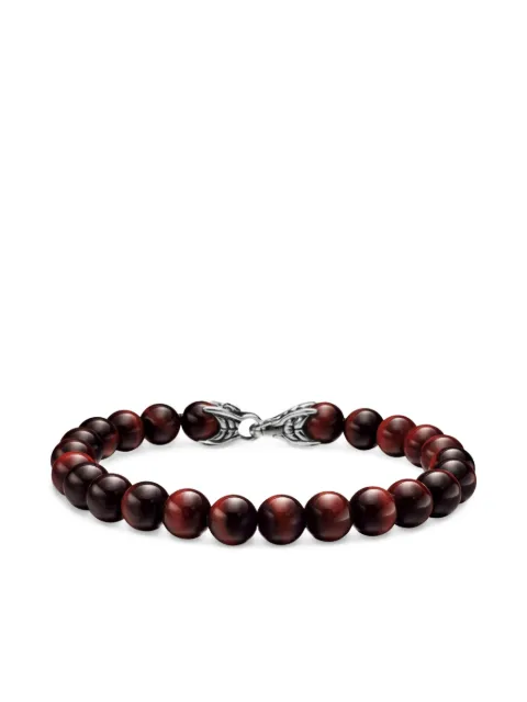 David Yurman sterling silver Spiritual Beads bracelet (8mm) Brown B05375MSSBRE