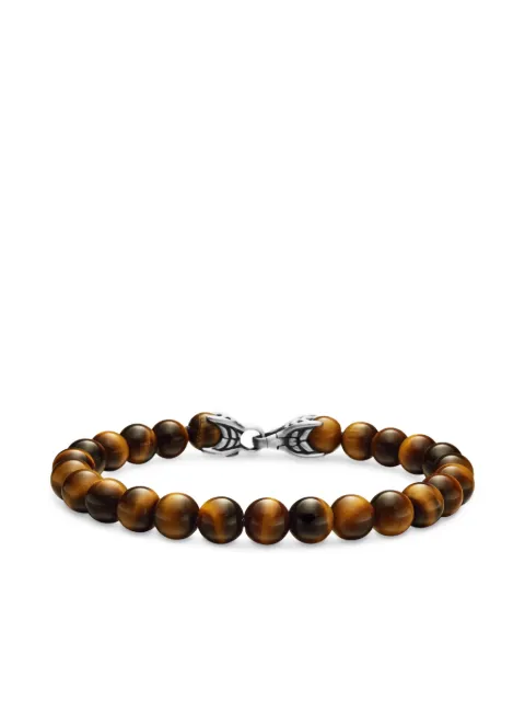 David Yurman sterling silver Spiritual Beads bracelet (8mm) Brown B05375MSSBTE