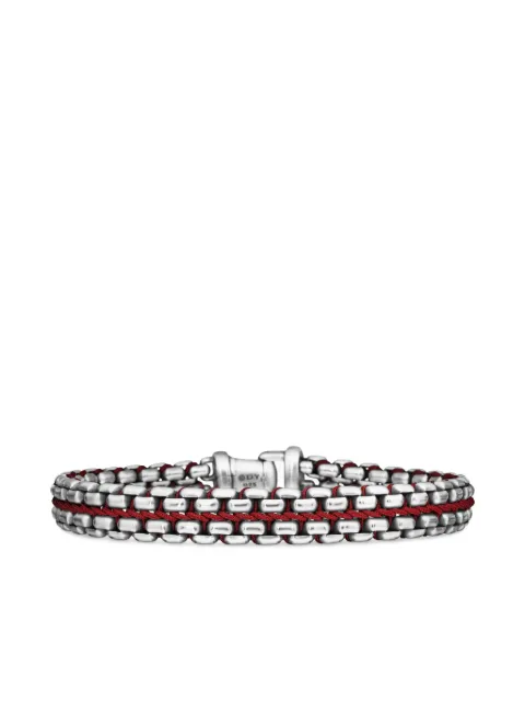 David Yurman sterling silver Woven Box Chain bracelet (12mm) Silver B15886MSSRD
