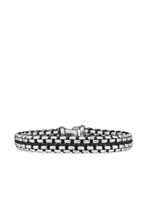 David Yurman sterling silver Woven Box Chain bracelet (12mm) Silver B15886MSSBK