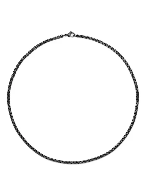David Yurman Box Chain necklace (4mm) Black CH0365MSX