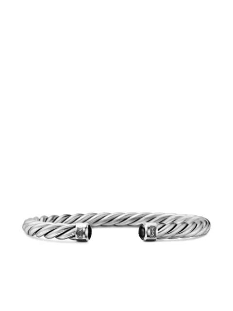 David Yurman sterling silver Cable Cuff bracelet (6mm) Silver B15829MSSBBO