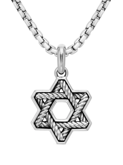 David Yurman sterling silver Cable Star of David amulet (19mm) Silver D05824MSS