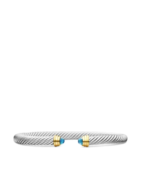 David Yurman 14kt yellow gold and sterling silver Classic Cable bracelet (5mm) Silver B03934S4ABT