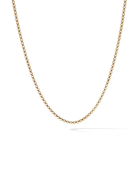 David Yurman 18kt yellow gold Box Chain necklace Gold CH030688