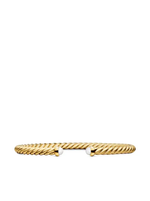 David Yurman 18kt yellow gold Modern Cablespira bracelet (4mm) Gold B1231888BPE
