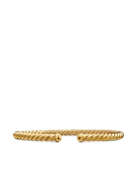David Yurman 18kt yellow gold Modern Cablespira bracelet (4mm) Gold B1220488