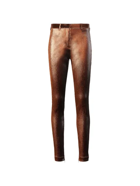 Roberto Cavalli Metallic stretch lurex solid trousers Metallic HQT203FT099