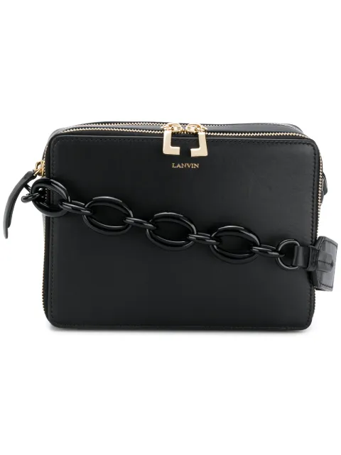 Lanvin Toffee cross body bag Black BGEL03NAPA