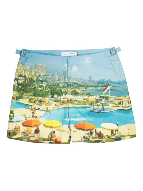 Orlebar Brown Bulldog Monte Carlo-print swim shorts Blue 268060