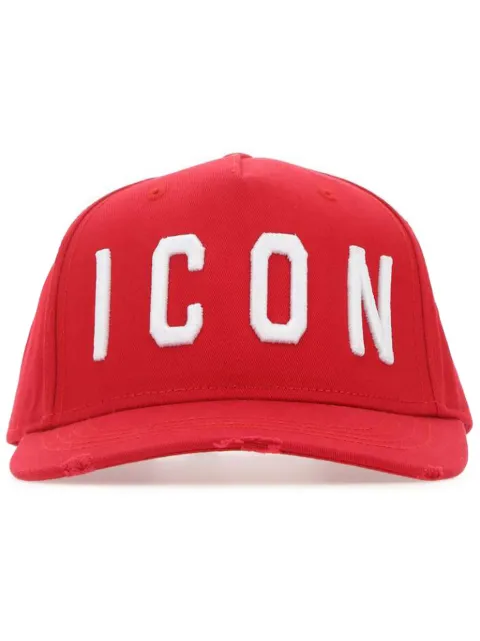 DSQUARED2 Icon embroidered-logo baseball cap Red BCM400105C00001