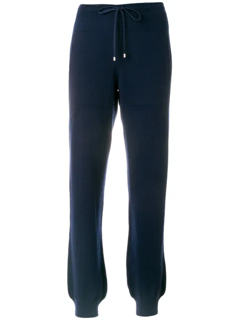 Barrie Romantic Timeless cashmere jogging trousers Blue A00C30605