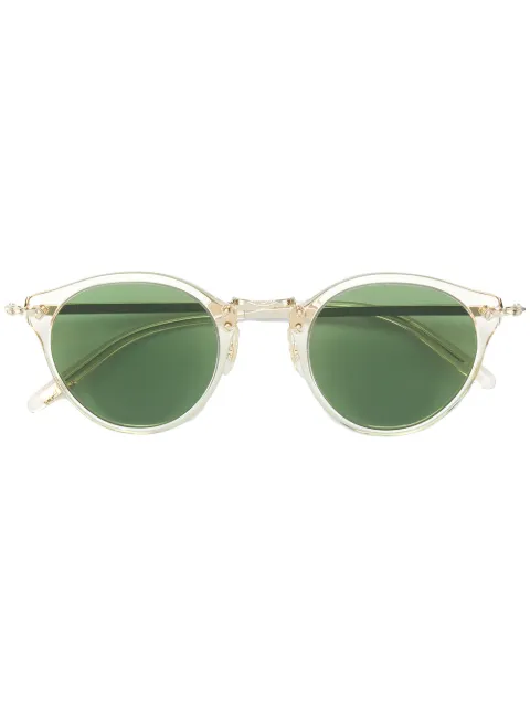 Oliver Peoples round shaped sunglasses Metallic OV5184S109452