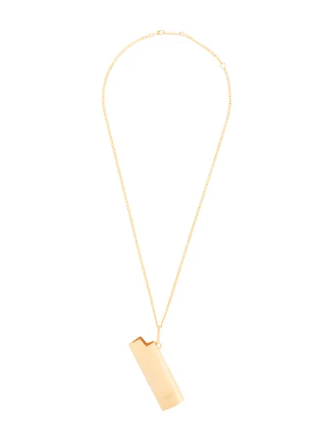 AMBUSH lighter pendant necklace Metallic AMBPT688