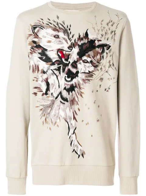 Ih Nom Uh Nit wolf sweatshirt Neutrals NMS18201