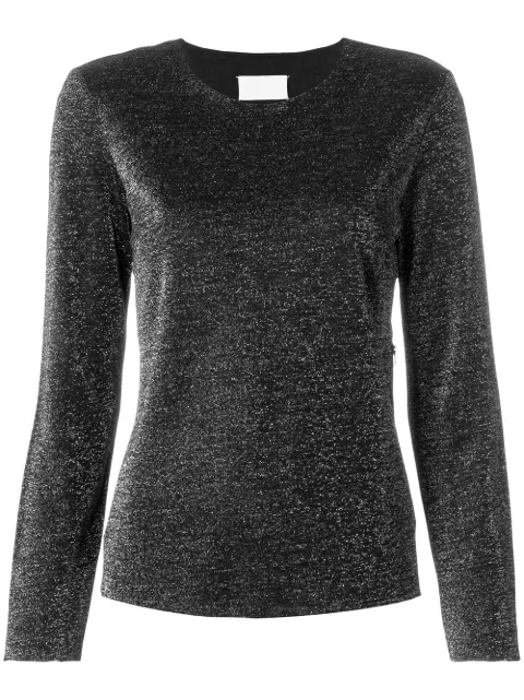 Maison Martin Margiela Pre-Owned long sleeve lurex blouse Black MMM015A