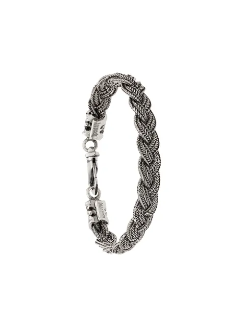 Emanuele Bicocchi woven chain bracelet Metallic FKB07