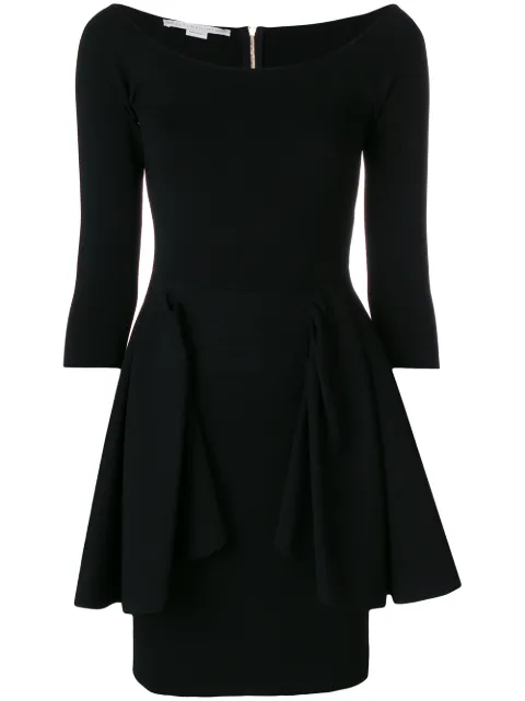 Stella McCartney ruffle detail dress Black 511824S1875