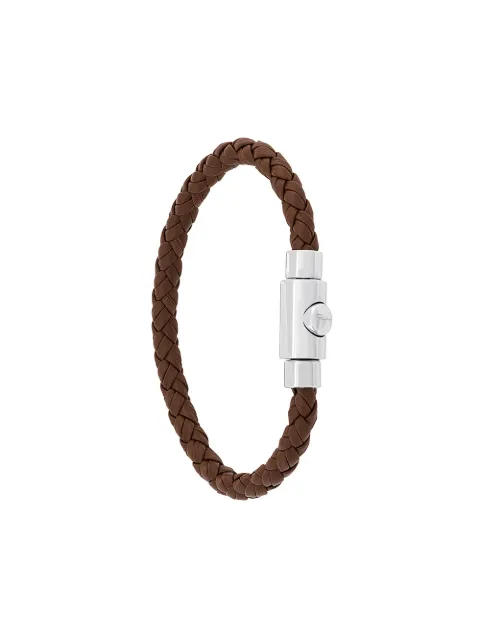Ferragamo braided leather bracelet Brown 675939