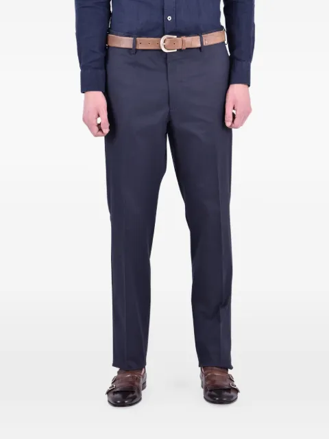 Dell'oglio tailored gabardine trousers Blue 523TE224379133083