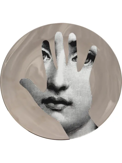 Fornasetti hand T&V wall plate Grey PTVW015