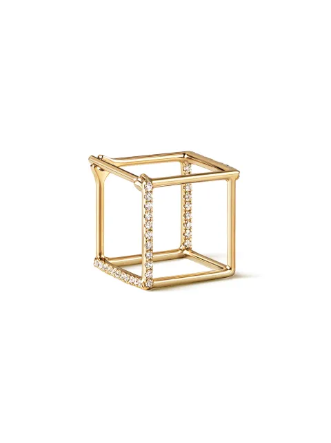 Shihara Diamond Square Earring 10 (02) Metallic 03302EY100