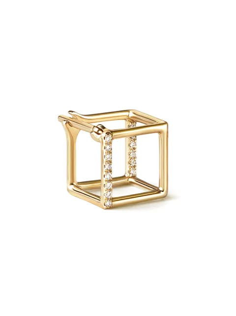 Shihara Diamond Square Earring 7 (01) Metallic 03301EY070