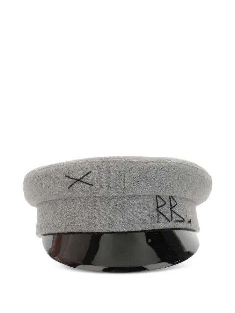 Ruslan Baginskiy logo-embroidered baker boy hat Grey KPC031