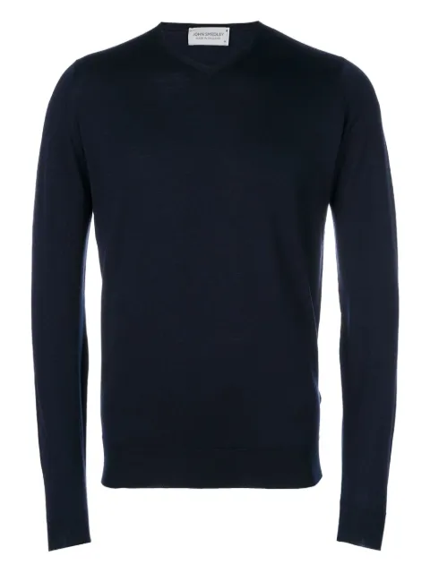 John Smedley Shipton V-neck sweater Blue SHIPTON