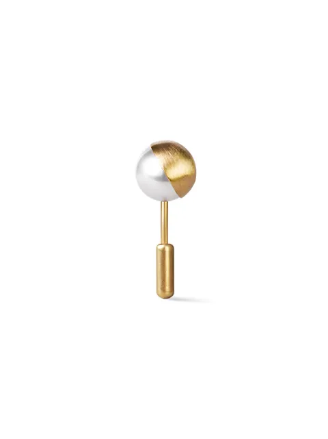 Shihara Half Pearl Earring 135° Metallic 00535EY000