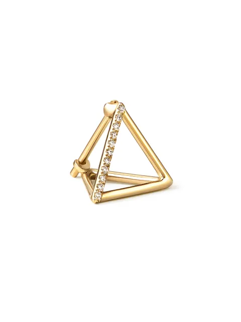 Shihara Diamond Triangle Earring 10 (01) Metallic 03211EY000