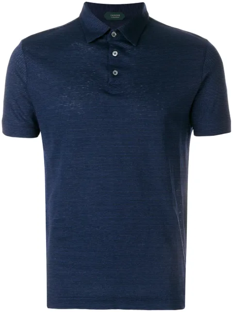 Zanone striped polo shirt Blue 811818Z1324