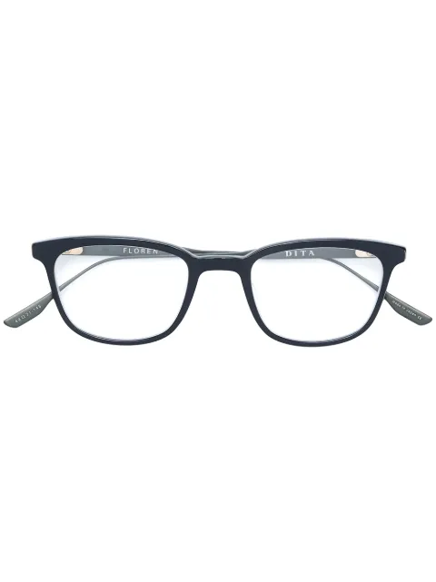 Dita Eyewear Floren square frame glasses Black DTX114