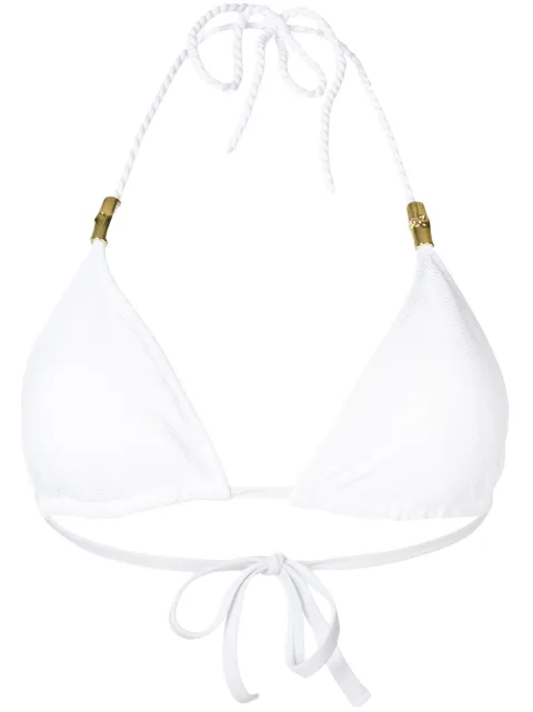 Heidi Klein halterneck triangle bikini top White COREHK0202