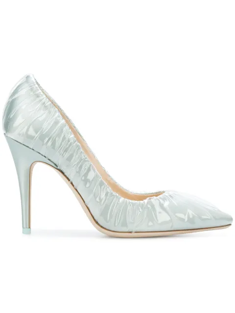 Off-White x Jimmy Choo Anne 100 pumps Blue OWIA102S189950163100