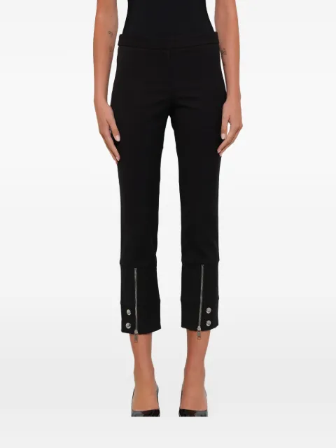 Alexander McQueen cropped zip trousers Black 514818QKF06
