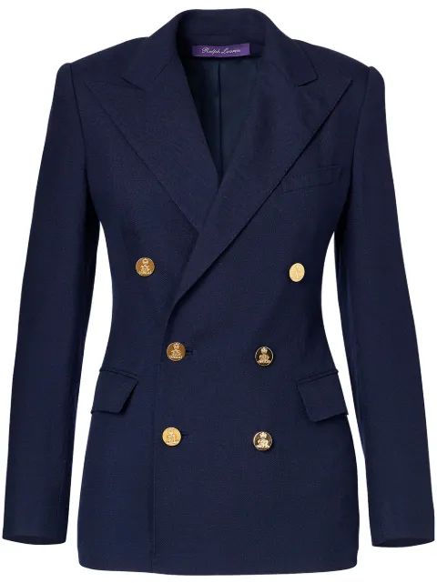 Ralph Lauren Collection double-breasted fitted blazer Blue 290625543002
