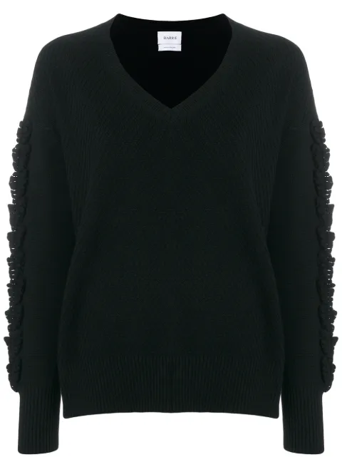 Barrie Troisieme Dimension cashmere V-neck pullover Black A00C30315