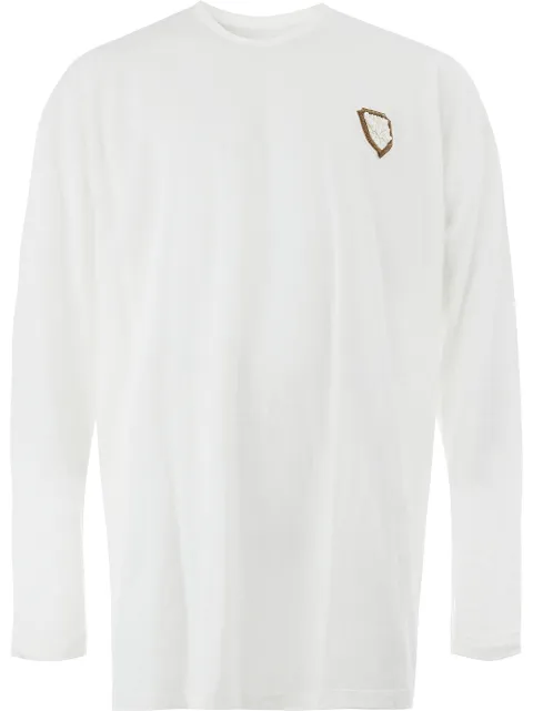 Ih Nom Uh Nit chest patch oversize T-shirt White NMS18220