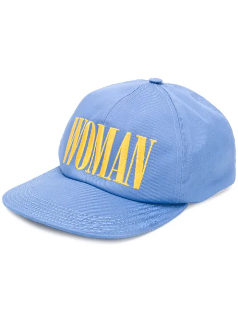 Off-White embroidered Woman baseball cap Blue OWLB008S186241253160