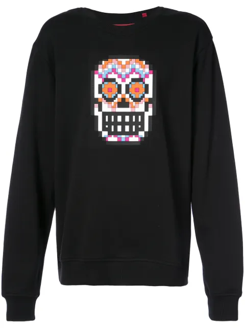 Mostly Heard Rarely Seen 8-Bit Muertos Skull sweatshirt Black MHEB02AHK05