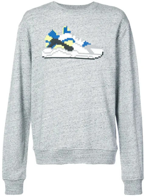 Mostly Heard Rarely Seen 8-Bit Blazed Sneaker sweatshirt Grey MHEB02AHK02