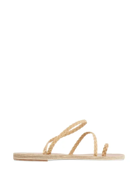 Ancient Greek Sandals Eleftheria braided leather sandals Neutrals ELEFTHERIA